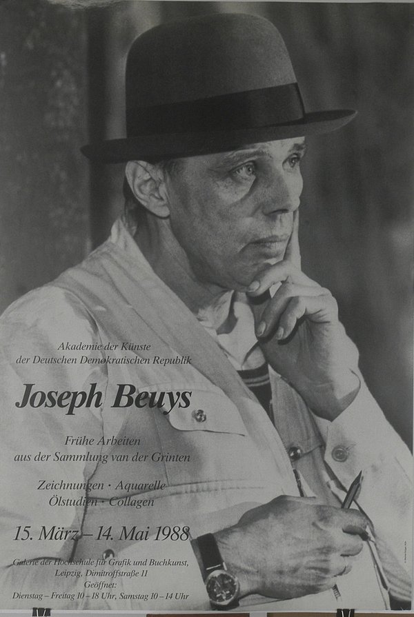 Joseph Beuys Ausstellungsplakat HGB Leipzig 1988
