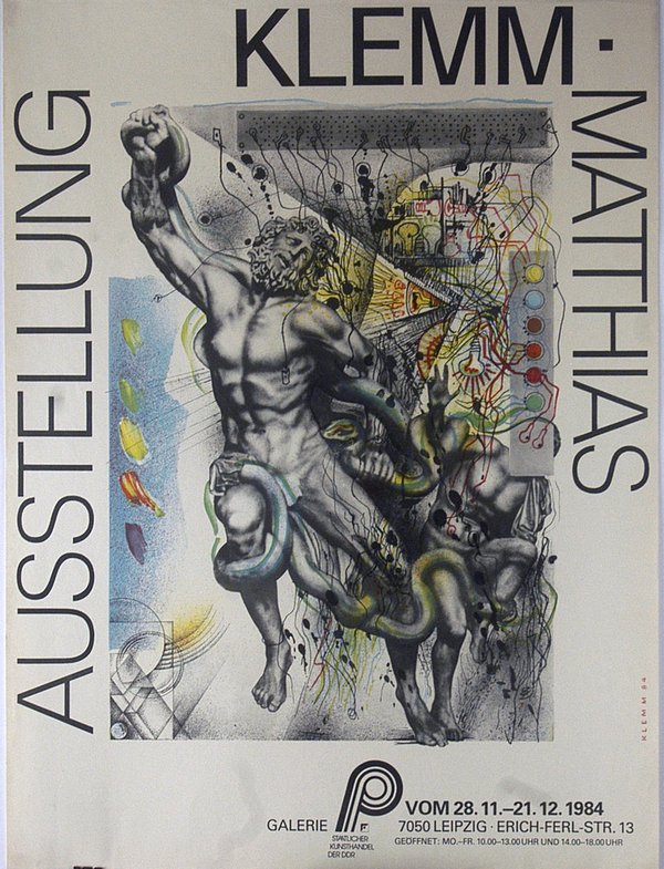 Ausstellungsplakat - Matthias Klemm 1984