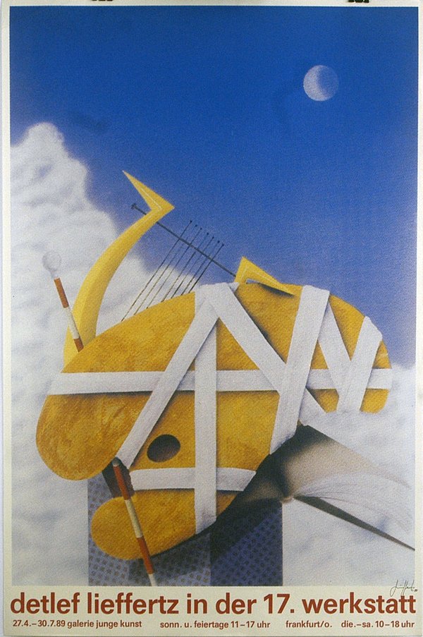 Ausstellungsplakat - Detlef Lieffertz 1989