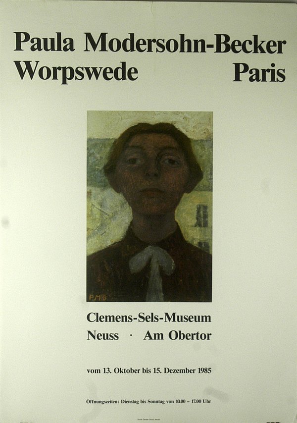 Ausstellungsplakat - Paula Modersohn-Becker 1985