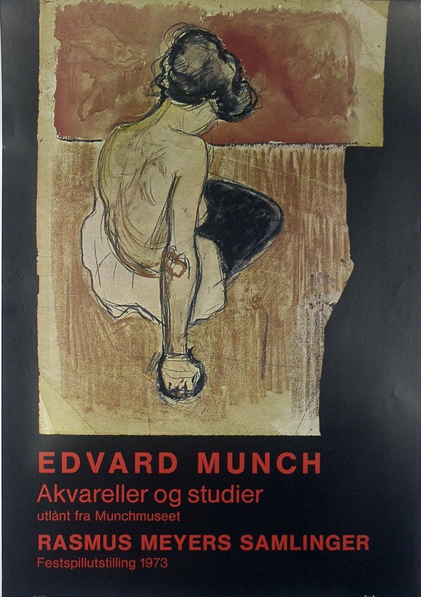Ausstellungsplakat - Edvard Munch 1973
