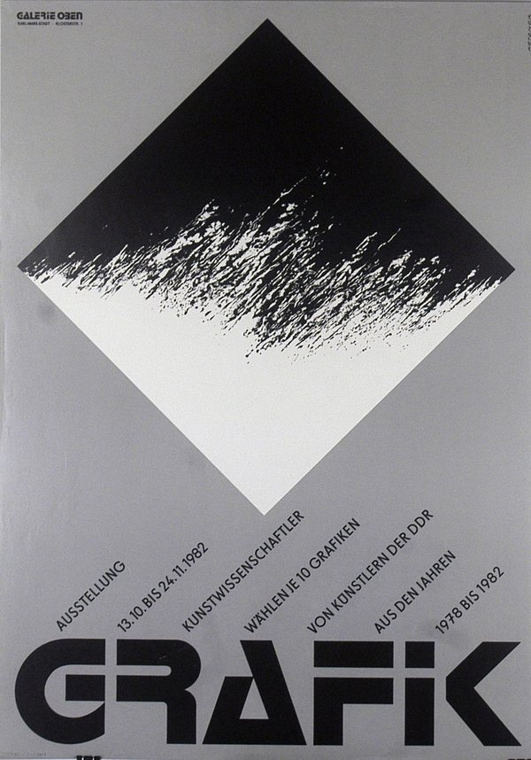 Ausstellungsplakat - Günter Netzker Grafik 1982