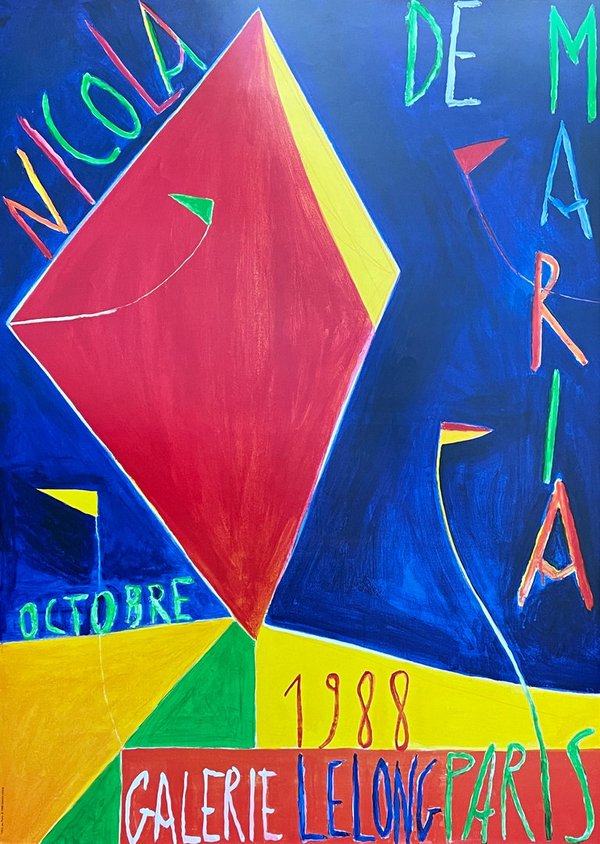 Ausstellungsplakat - Nicola de Maria 1988