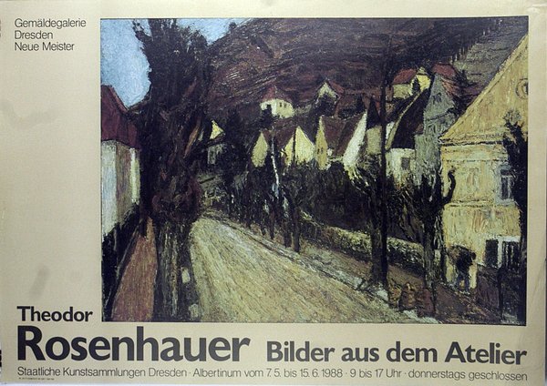 Ausstellungsplakat - Theodor Rosenhauer 1988
