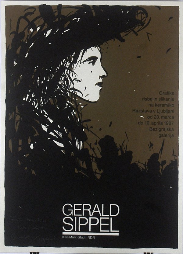 Ausstellungsplakat - Gerald Sippel 1987