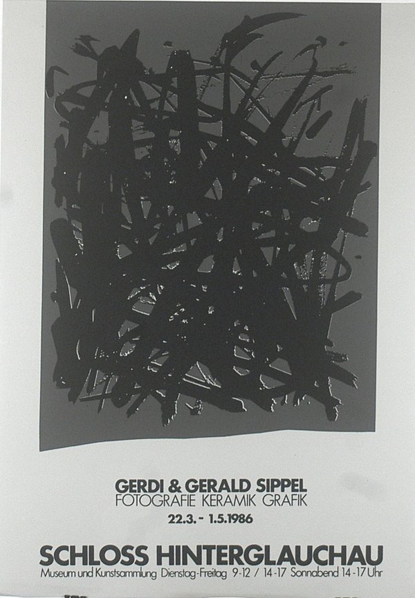 Ausstellungsplakat - Gerdi & Gerald Sippel 1986