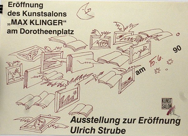 Ausstellungsplakat - Ulrich Strube 1990