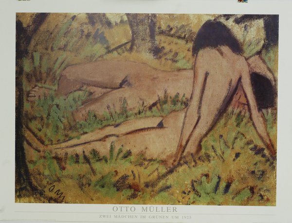 Otto Müller - Zwei Mädchen im Grünen um 1925