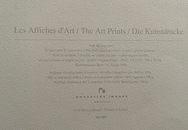 Paul Klee - Park bei Luzern