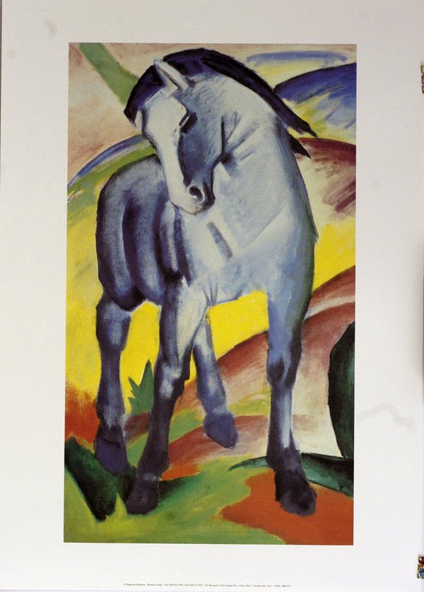 Franz Marc - Cavallo blu