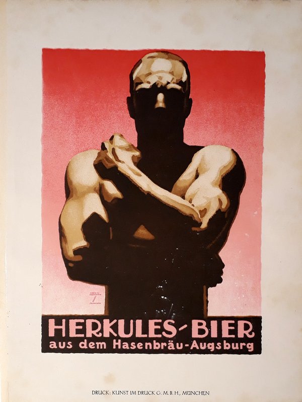Ludwig Hohlwein - Herkules Bier aus dem Hasenbräu Augsburg
