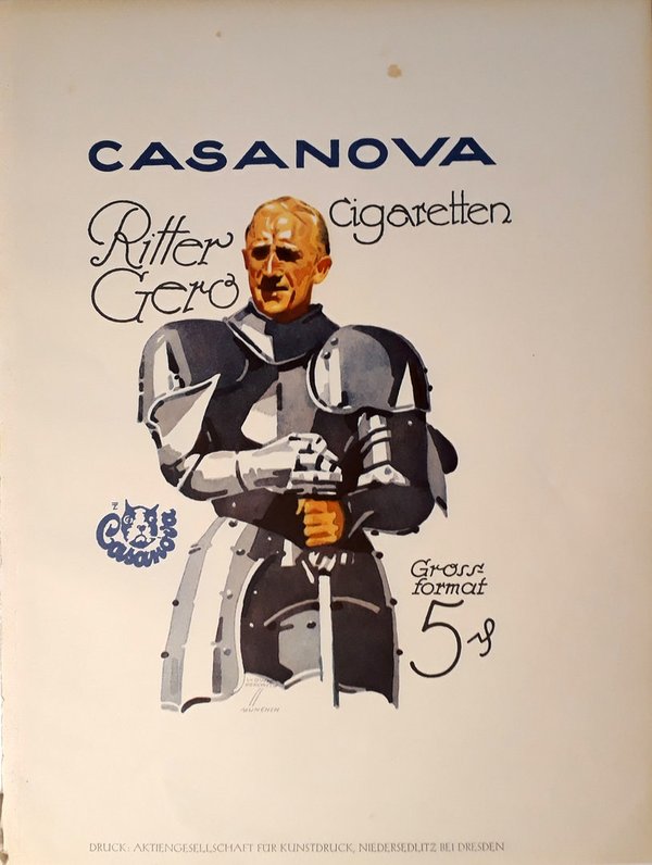 Ludwig Hohlwein - Casanova Gero Cigaretten