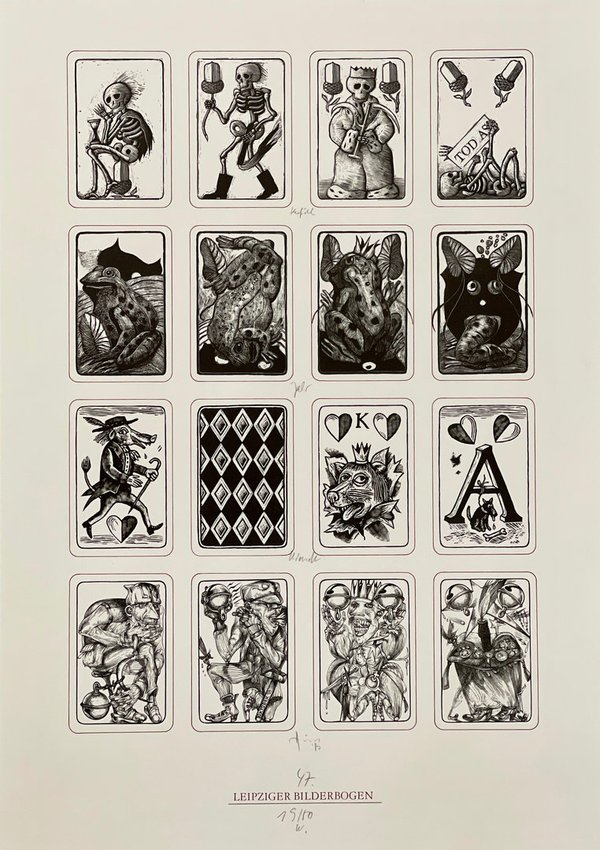 Leipziger Bilderbogen Nr. 47 - Spielkartenmotive IV